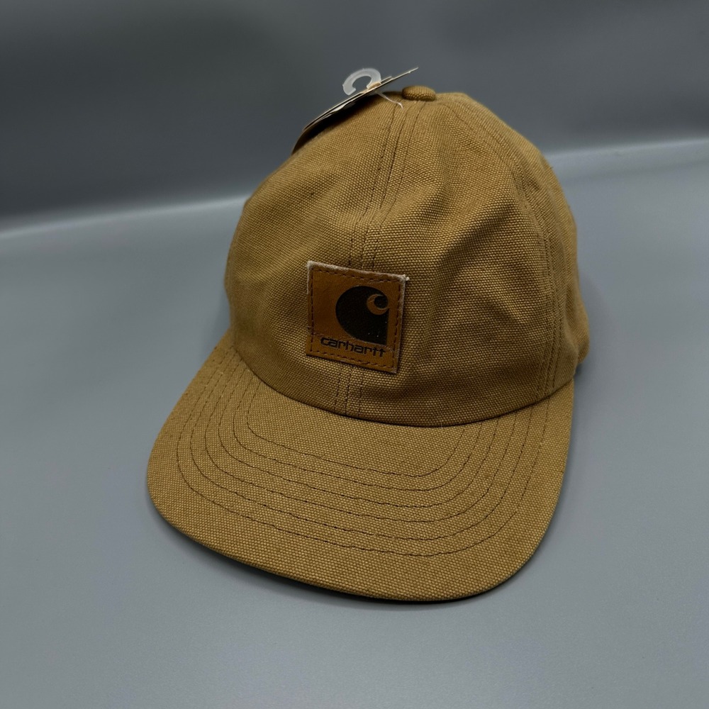 Carhartt A17 BRN Brown Duck Canvas Snapback Hat Made in USA NWT Vintage Style